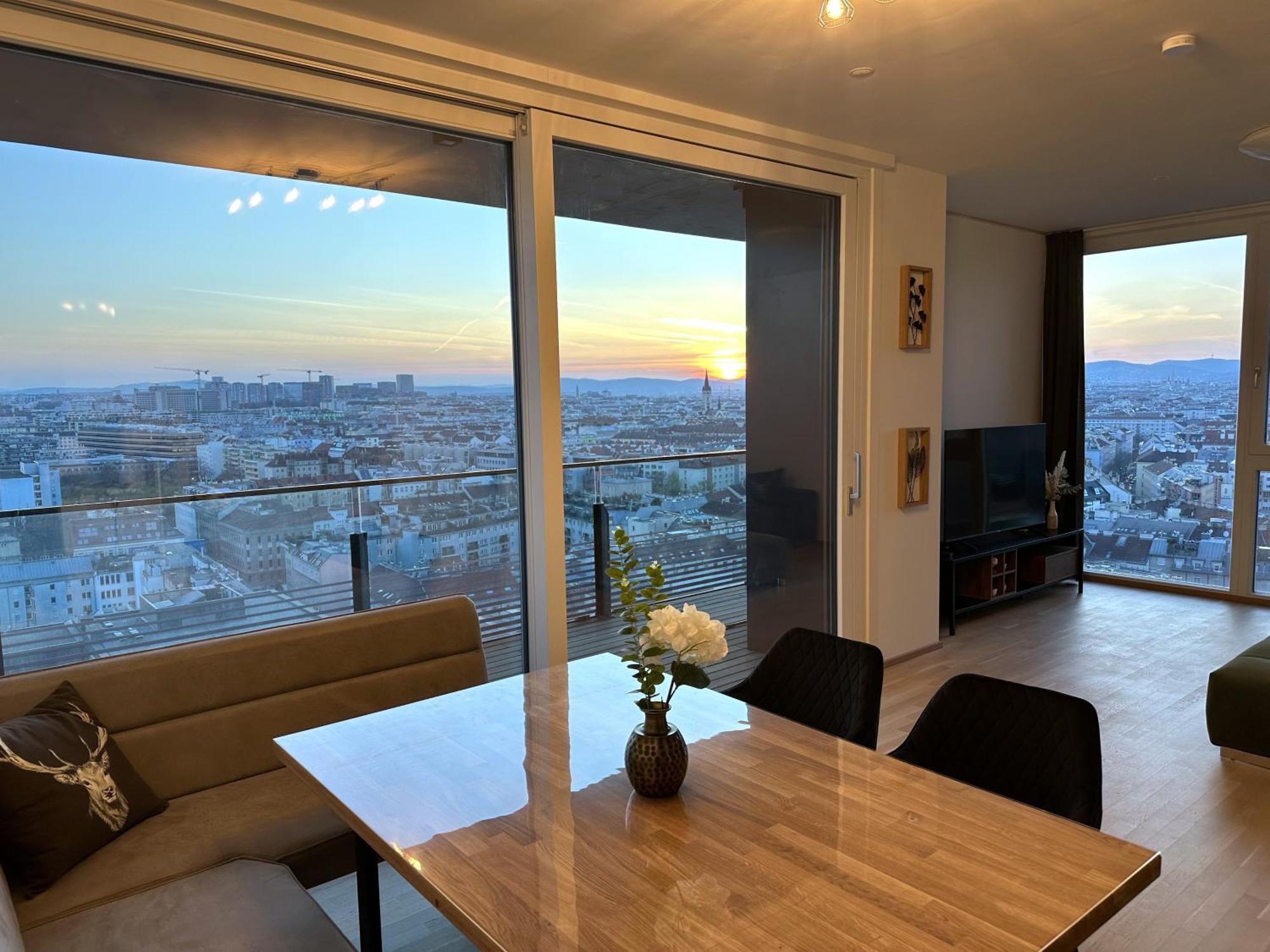 Panorama Sky Apartment I Rooftop Pool I Metro Station Viena Exterior foto