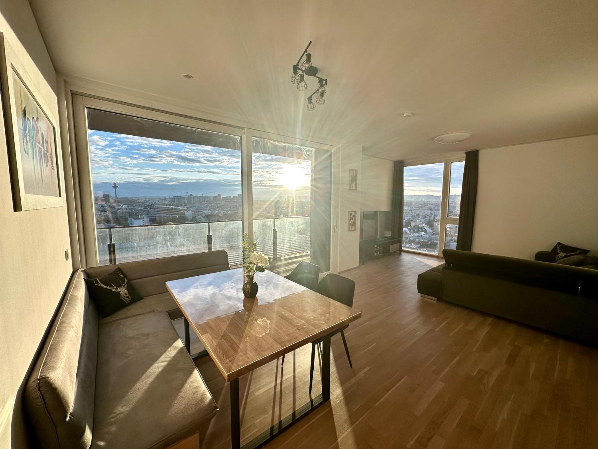 Panorama Sky Apartment I Rooftop Pool I Metro Station Viena Exterior foto